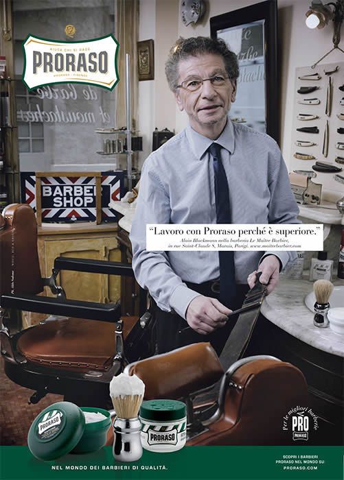Reklama kosmetyków Proraso