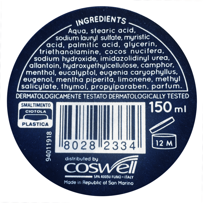 Prep Sapone da Barba – lista składników