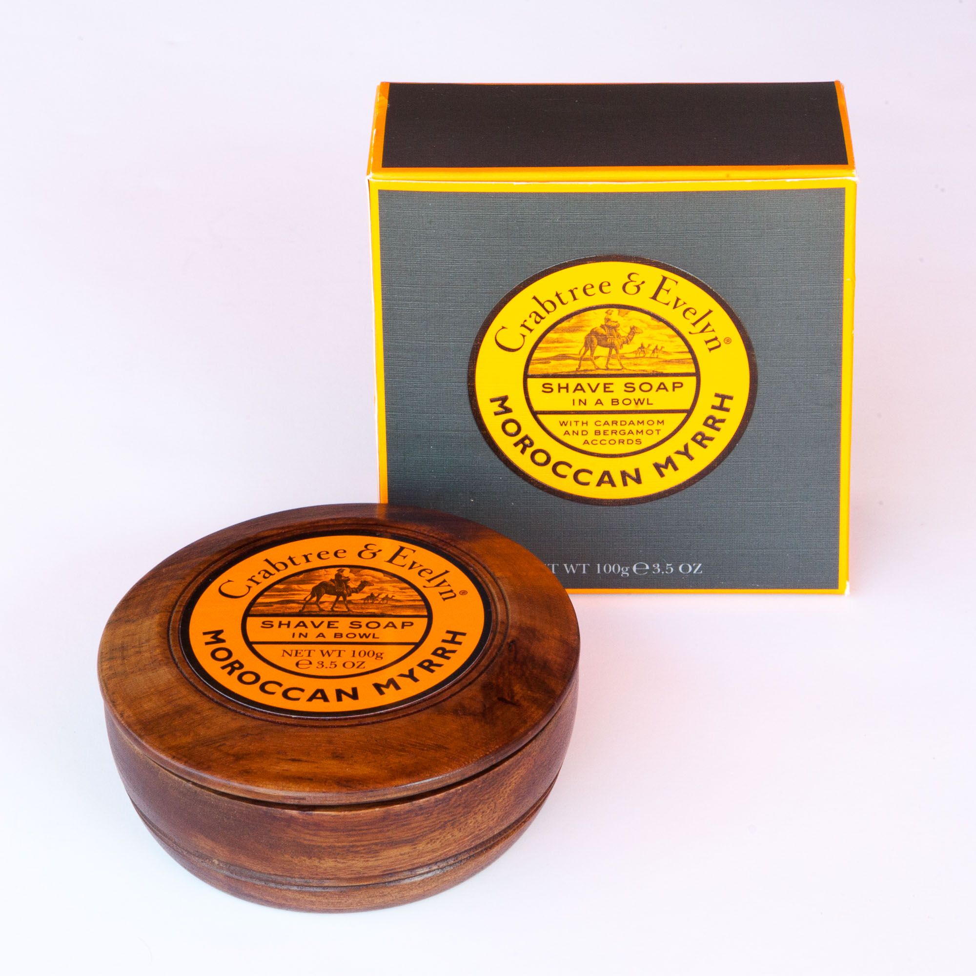 Opakowanie mydła do golenia Crabtree&Evelyn Moroccan Myrrh